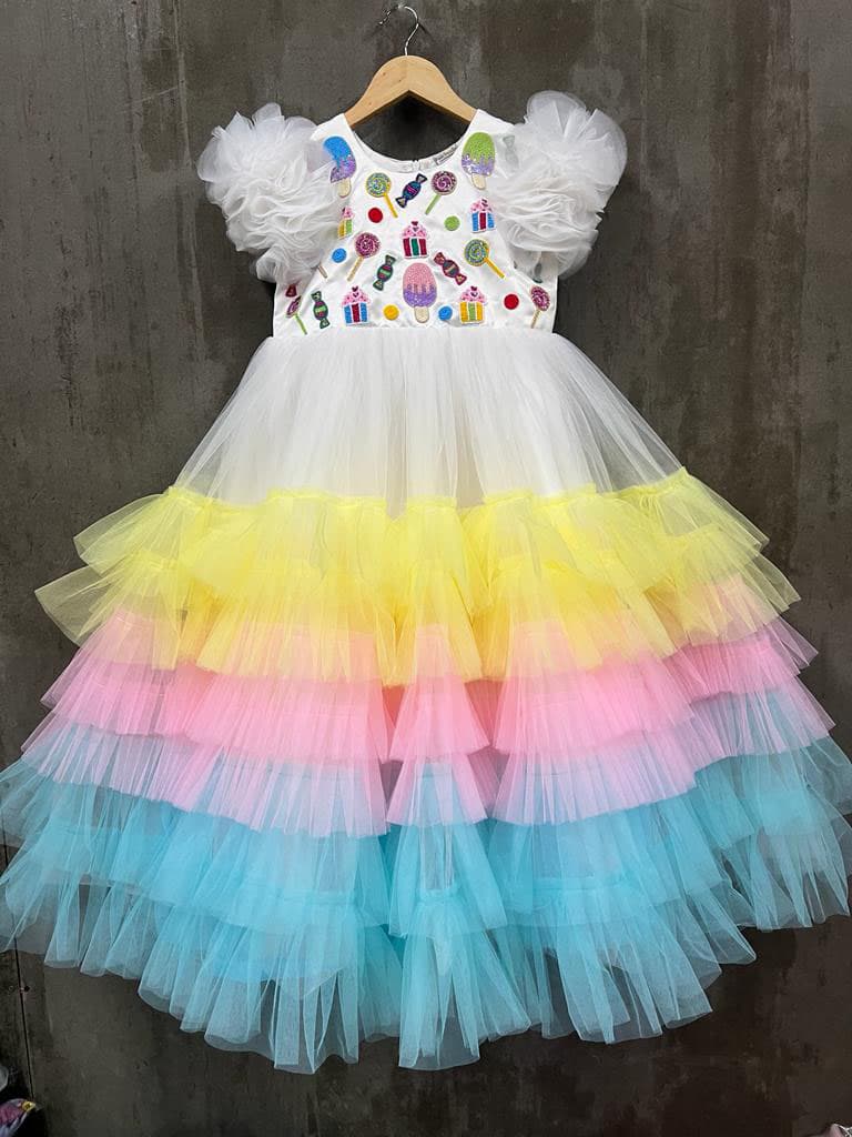 Candy work layered gown