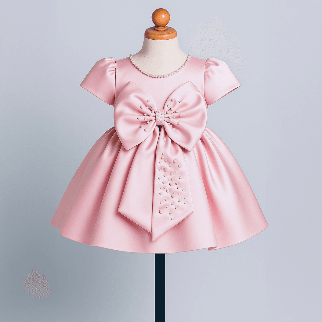 Princess Pearl Bow Dress