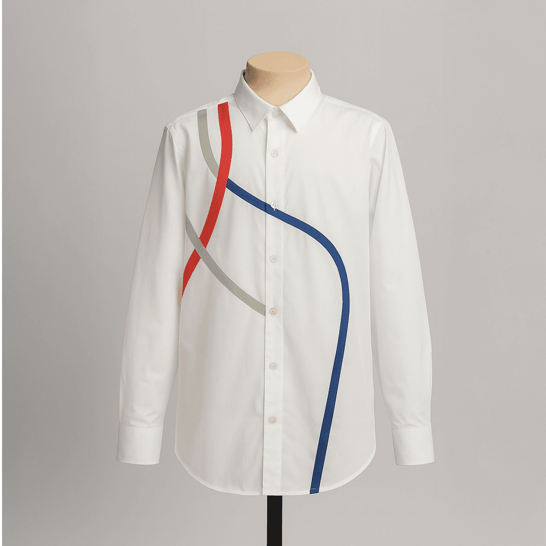 White Polychromatic Shirt Version 2