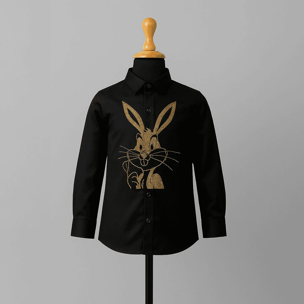 Bugs Bunny Hand Embroidery Shirt