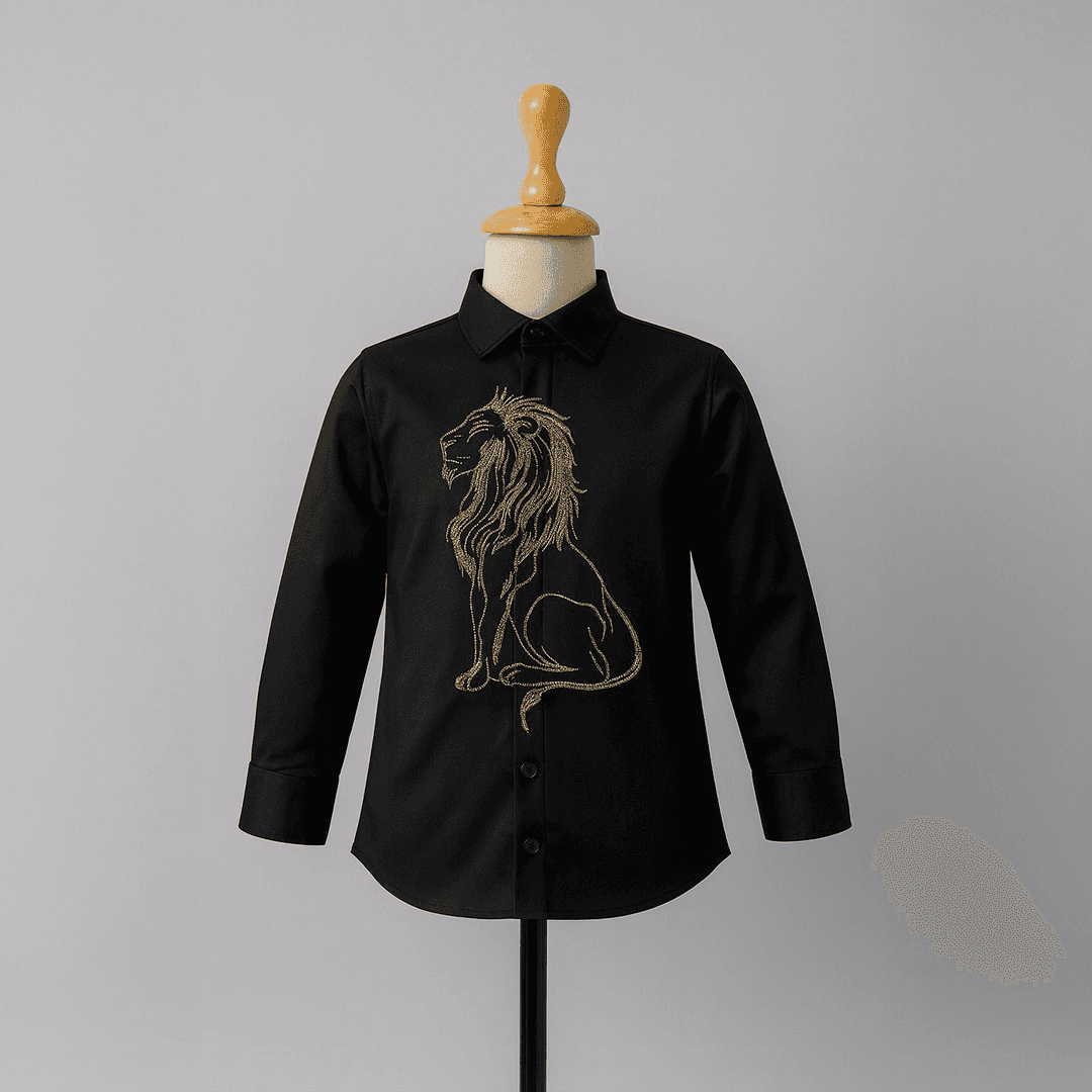 Mufasa ( Lion ) Hand Embroidered Shirt