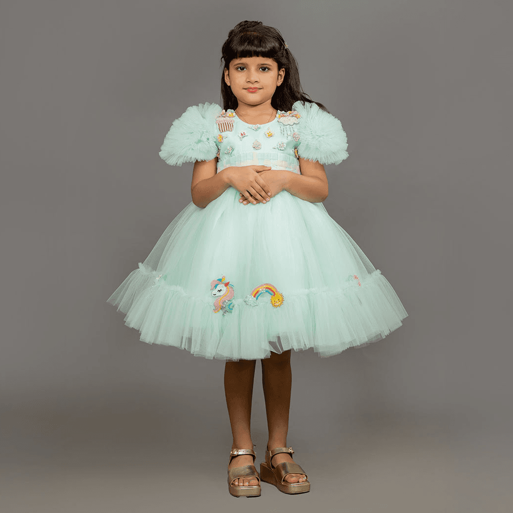 Mint Green Unicorn Dress