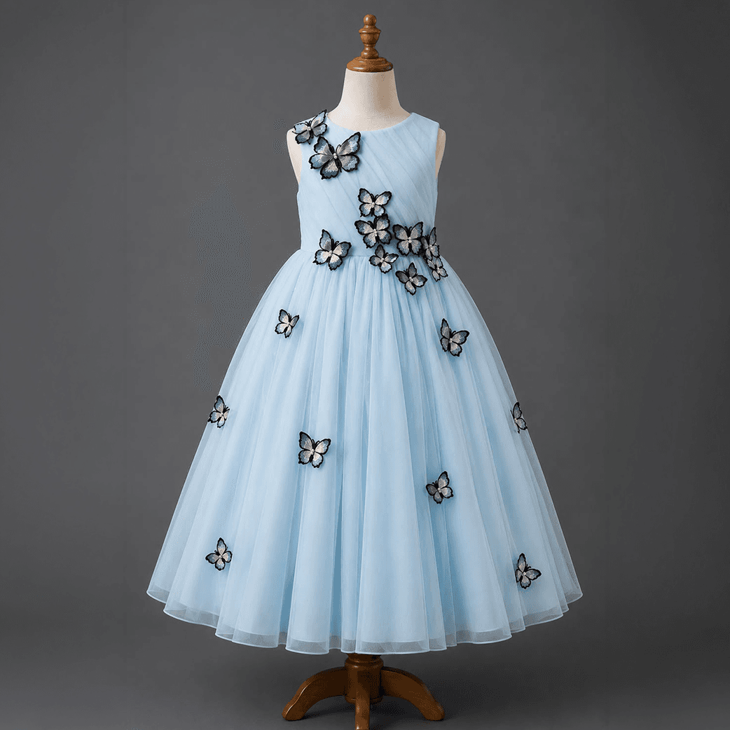Blue Butterfly Gown
