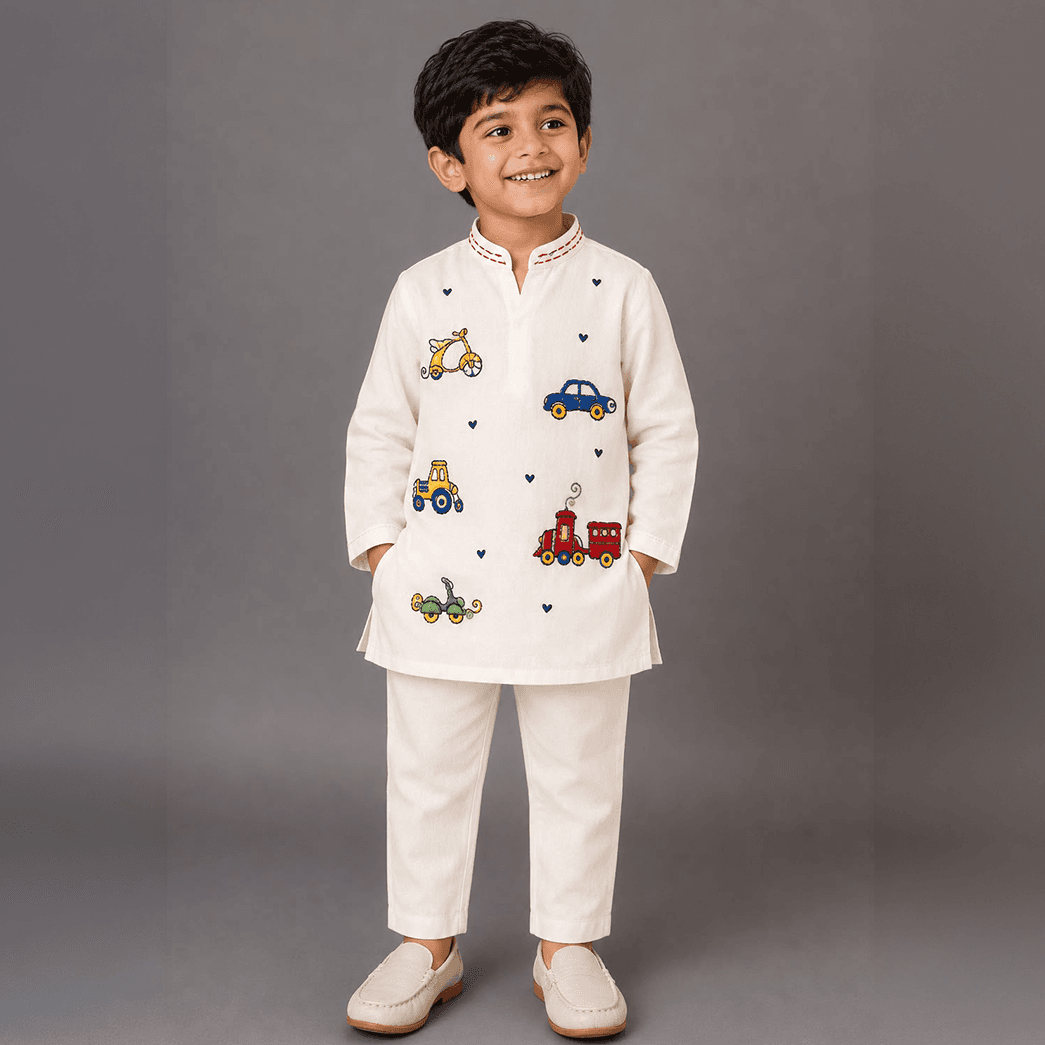 Little Wheels Kurta Set