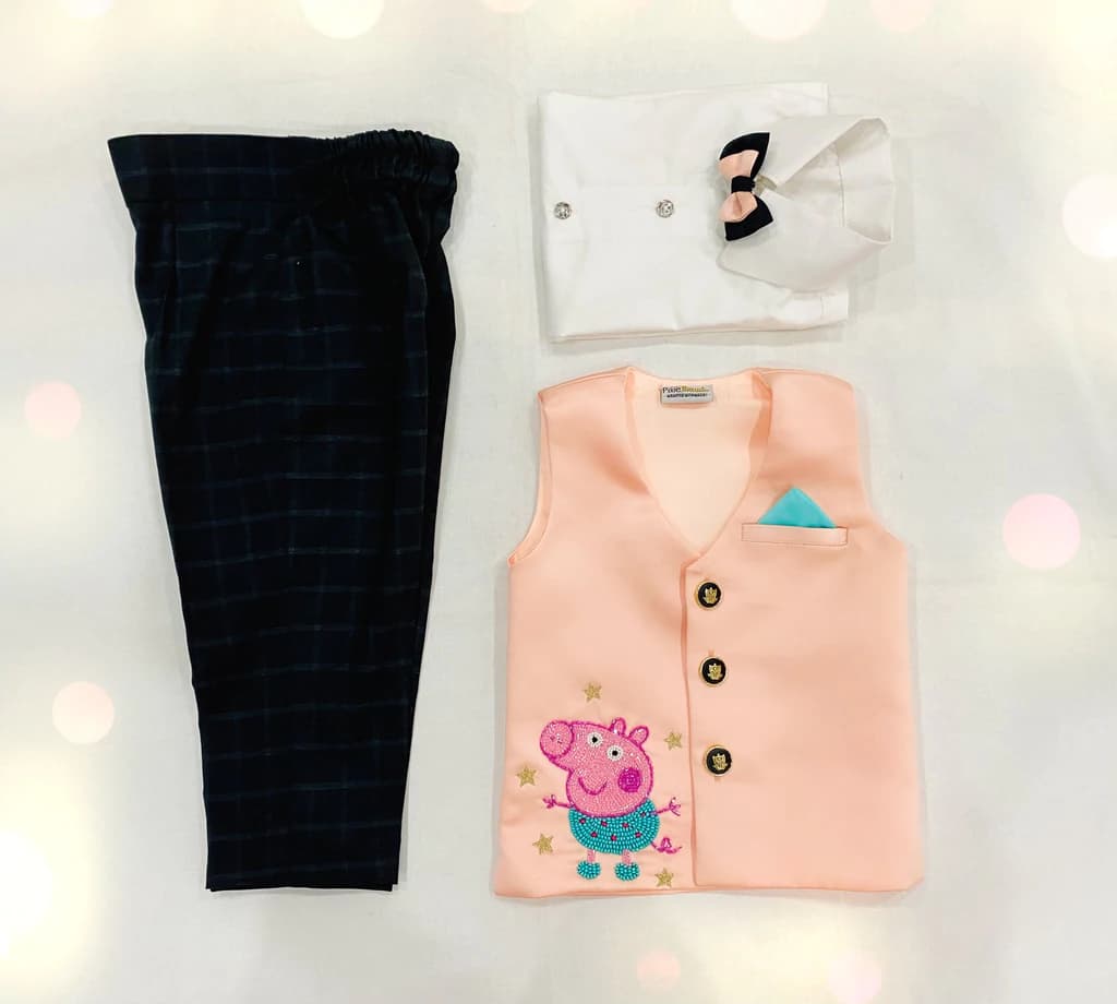 Cute Peppa Pig Birthday Suit Outfit for Boy