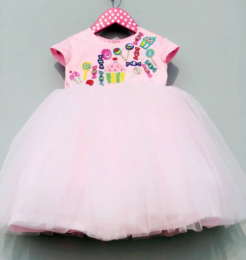 Cupcake baby pink frock