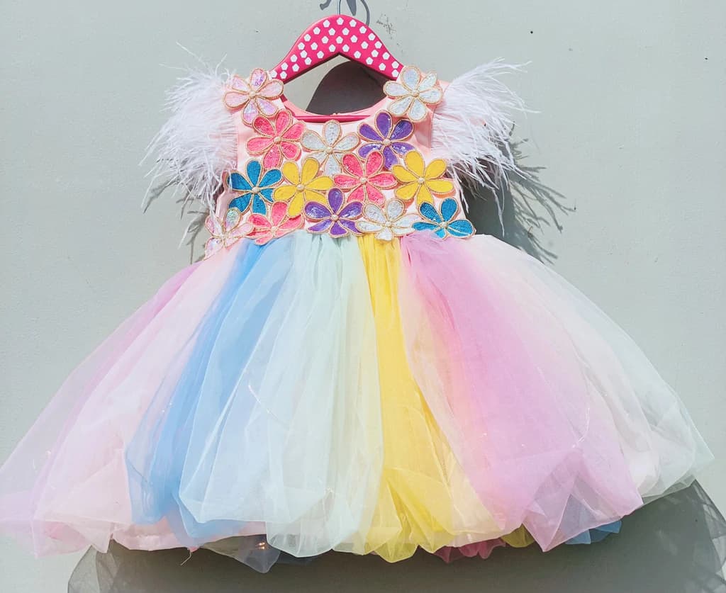 Fairy Light Flared Feather Sleeves