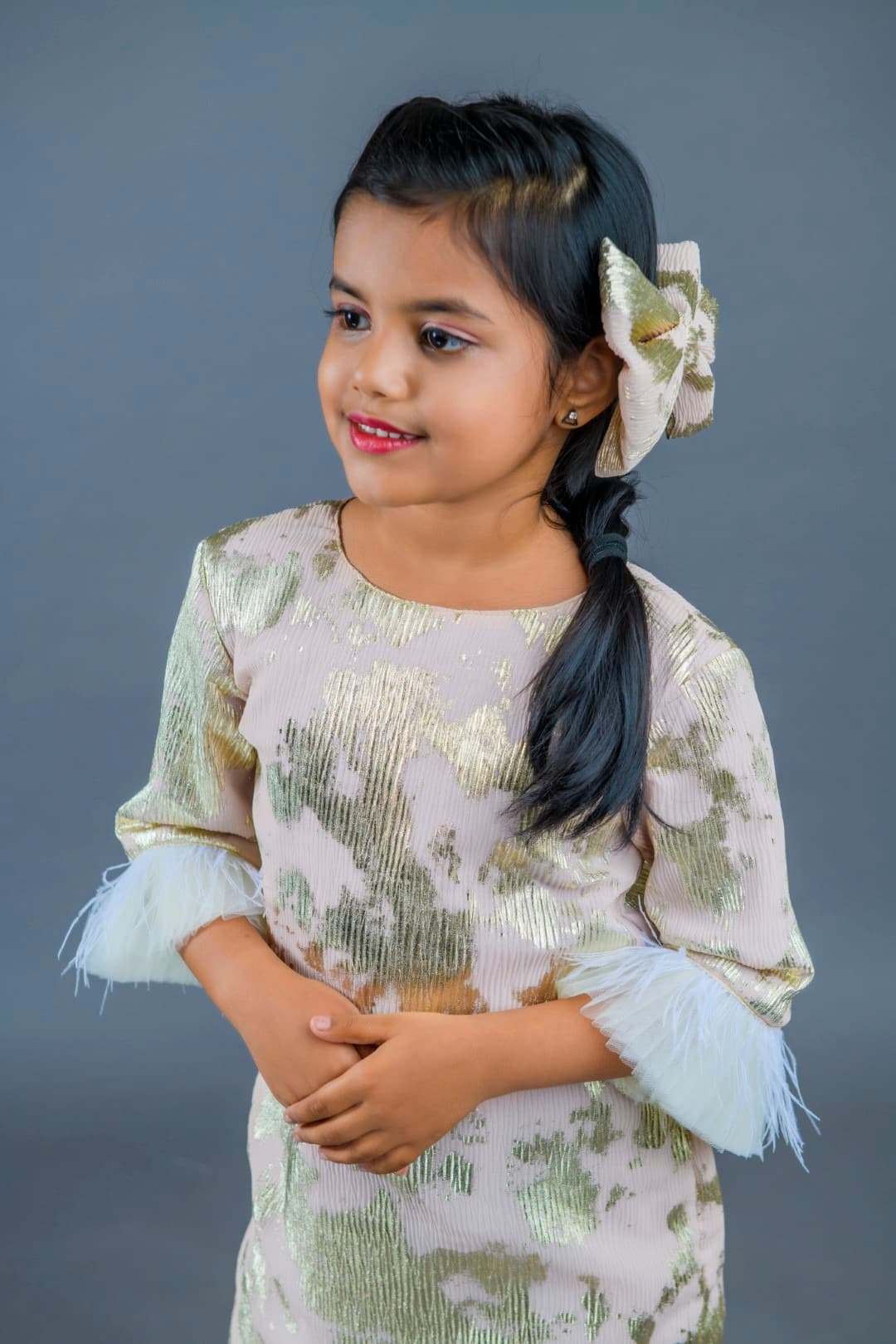 Feather Aline | Casual Party Wear Dress for Girl