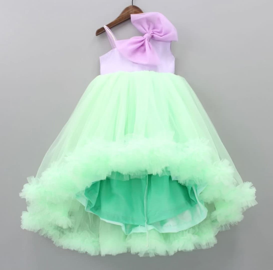Seagreen pink HL doll emb. Dress