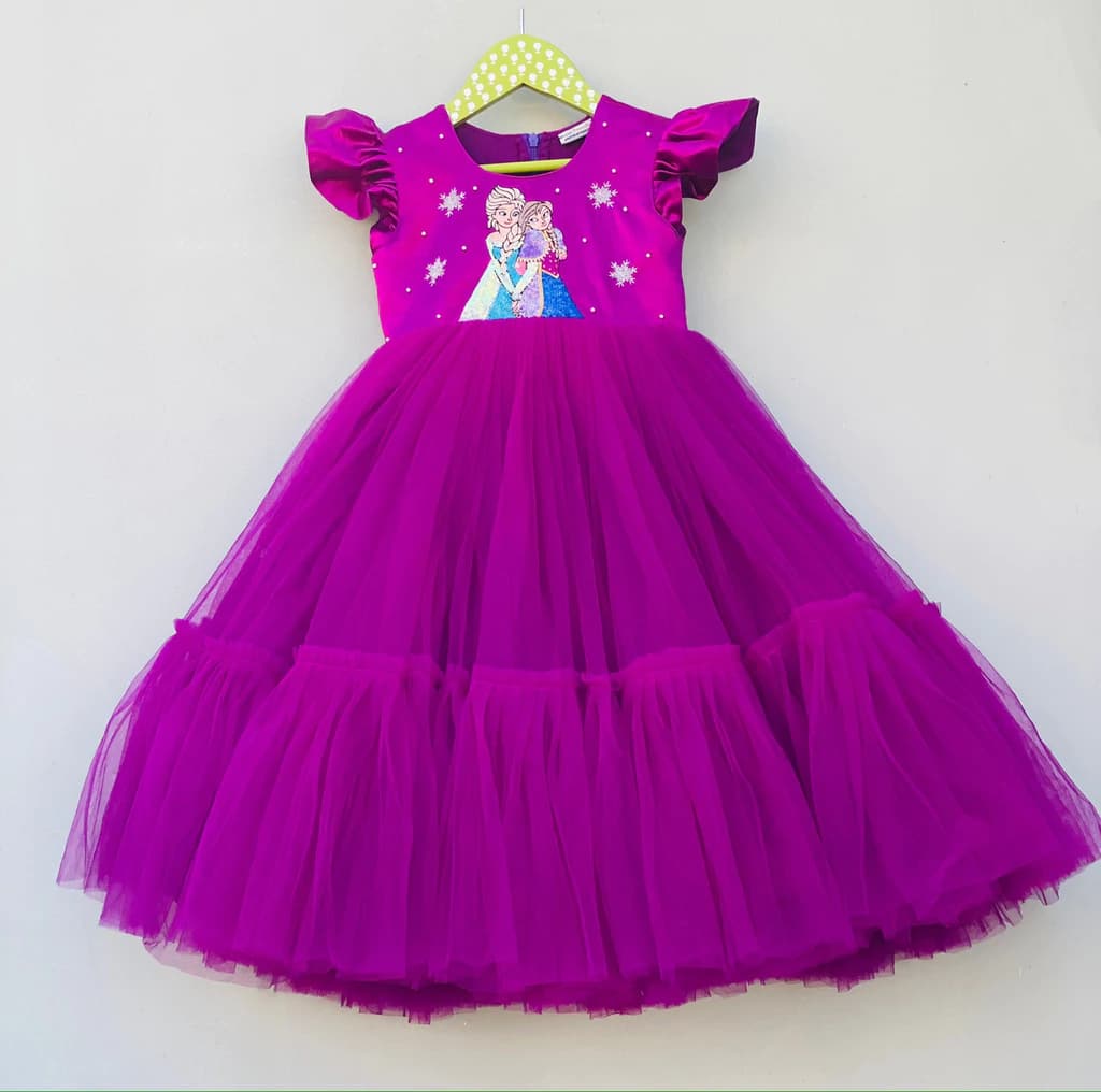 Disney Elsa Ana Purple Frock